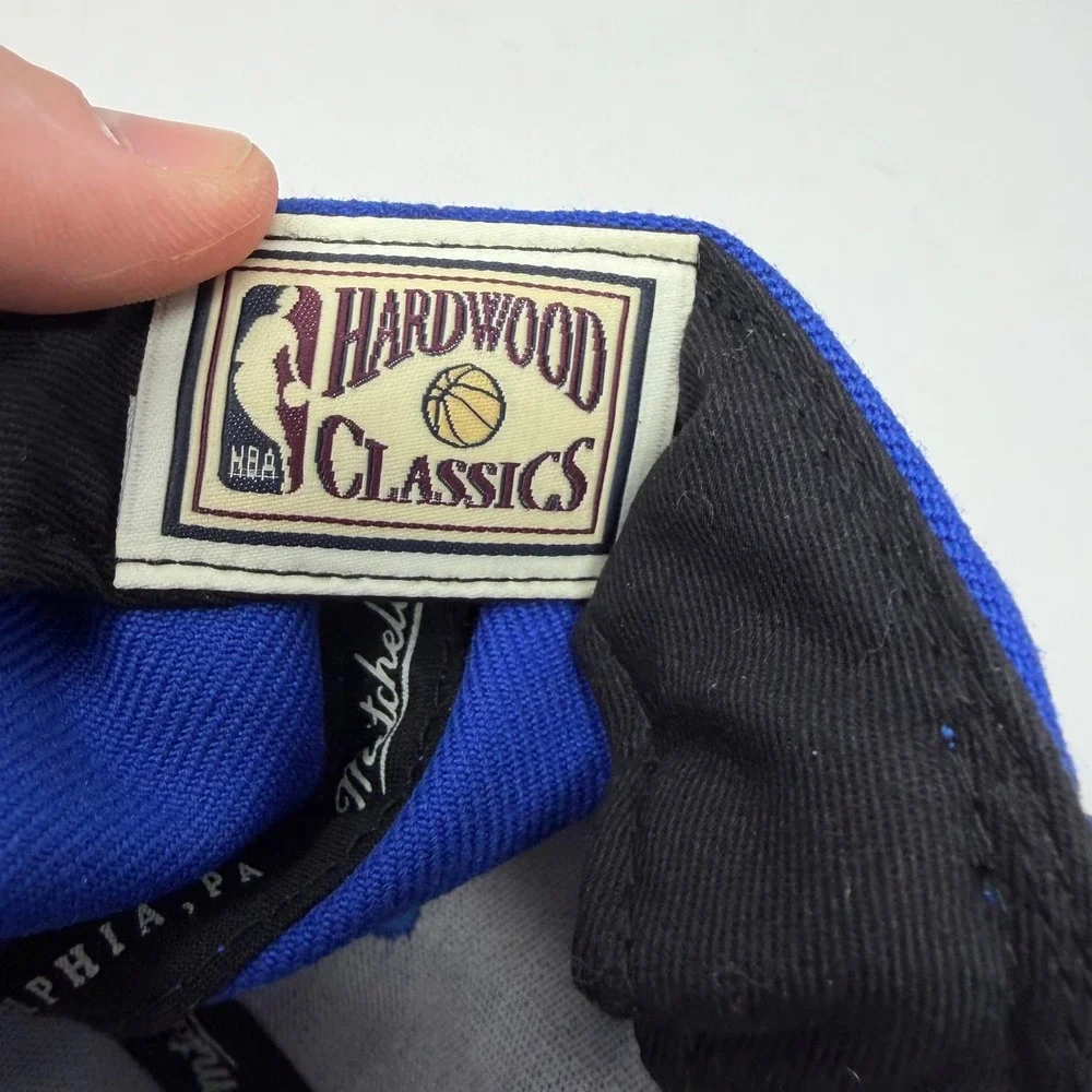 Mitchell &‎ Ness Golden State Warriors Snapback Hat Blue Hardwood Classics NZ979